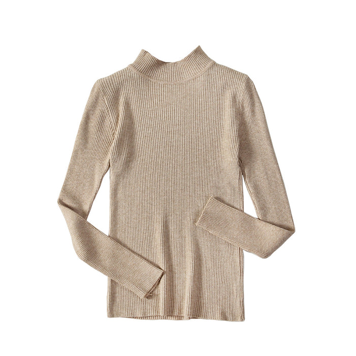 CONTOUR RIBBED MOCK PULLOVER