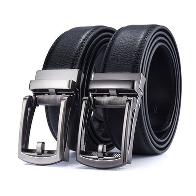 REFINED AUTO-LOCK LEATHER BELT