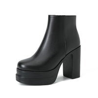 PLATFORM CHUNKY ANKLE BOOTS