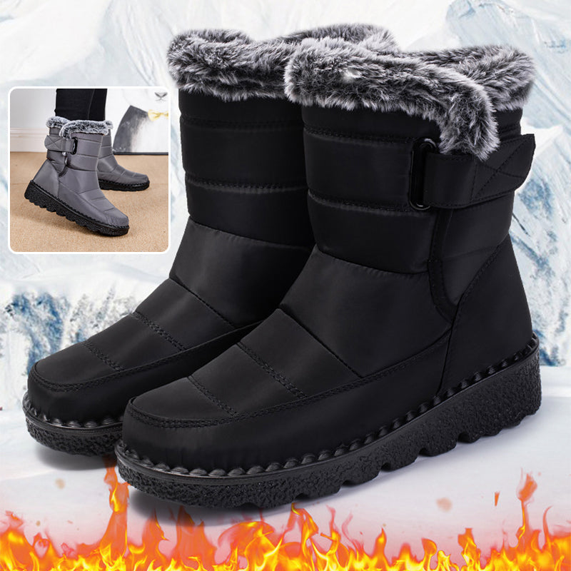 PLUSH-LINED WATERPROOF SNOW BOOTS