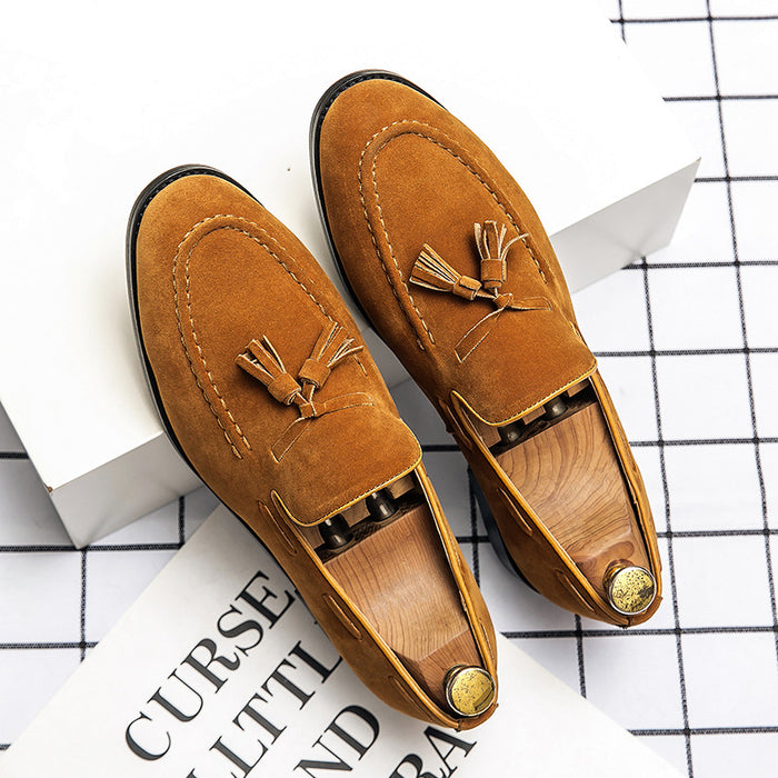 BRITISH TASSEL SUEDE LOAFER