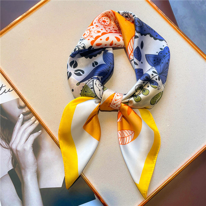 EQUESTRIAN SQUARE SILK SCARF