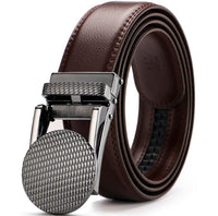 MODERN SQUARE BUCKLE LEATHER BELT
