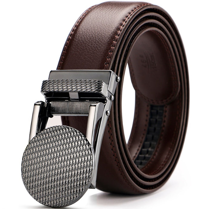 MODERN SQUARE BUCKLE LEATHER BELT