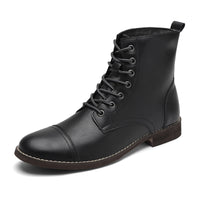 HERITAGE LACE-UP LEATHER BOOTS