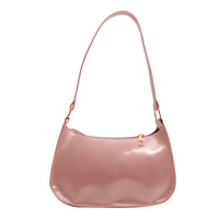 PATENT BAGUETTE SHOULDER BAG