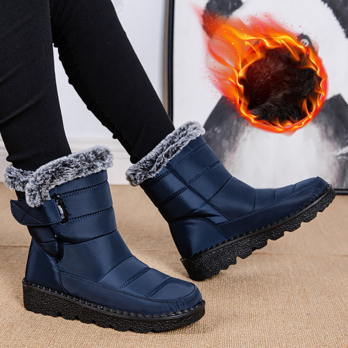 PLUSH-LINED WATERPROOF SNOW BOOTS