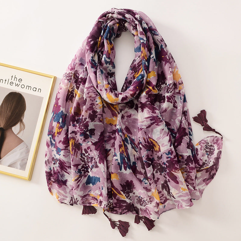 TRIBAL FLAG OVERSIZED SCARF