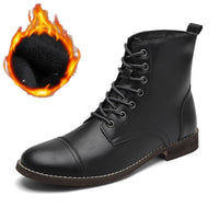 HERITAGE LACE-UP LEATHER BOOTS