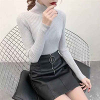 SECOND SKIN RIBBED TURTLENECK