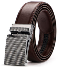 MODERN SQUARE BUCKLE LEATHER BELT