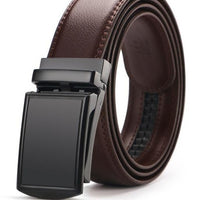 MODERN SQUARE BUCKLE LEATHER BELT