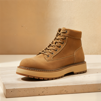 CAMEL SUEDE WORKER BOOT