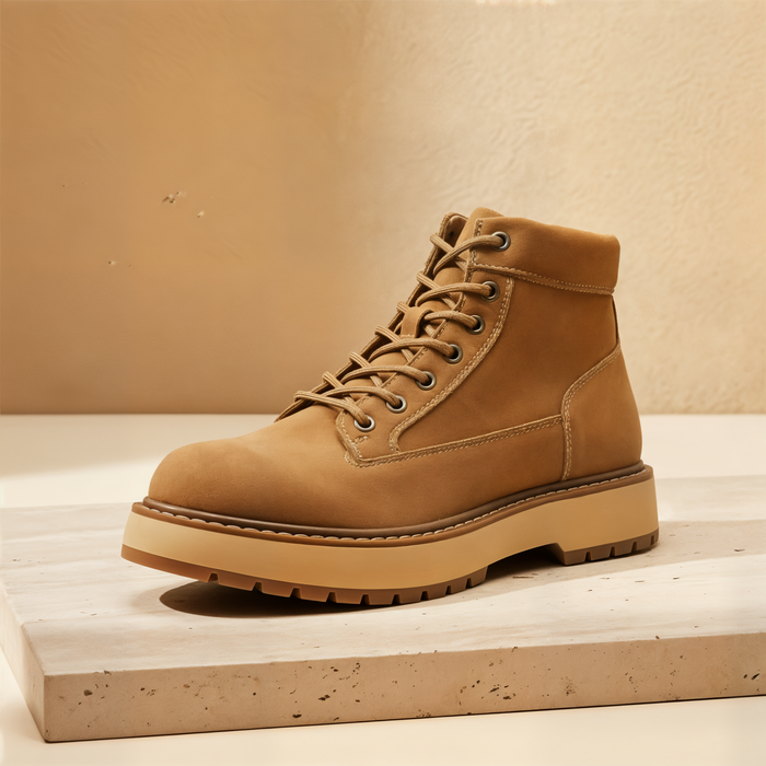 CAMEL SUEDE WORKER BOOT