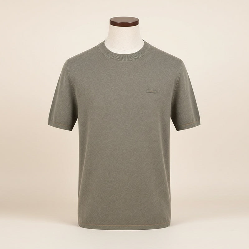FINE-GAUGE MERINO KNIT TEE