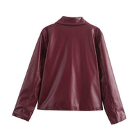 WINE SHOT LEATHER JACKET