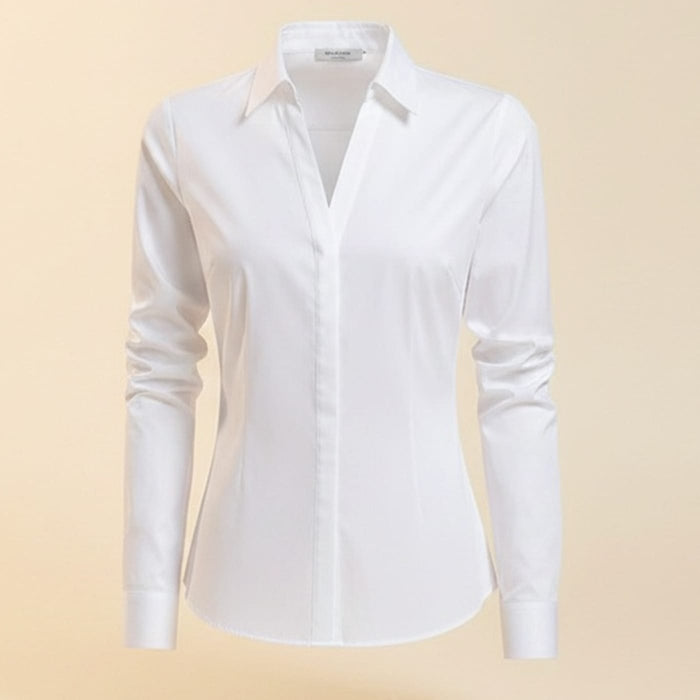 THE V-NECK COTTON SHIRT