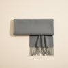 PURE WOOL FRINGE SCARF