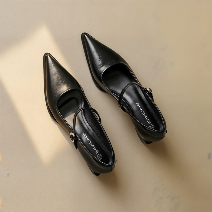 POINTED MARY JANE HEEL