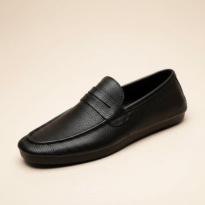 UNSTRUCTURED GRAIN PENNY LOAFER