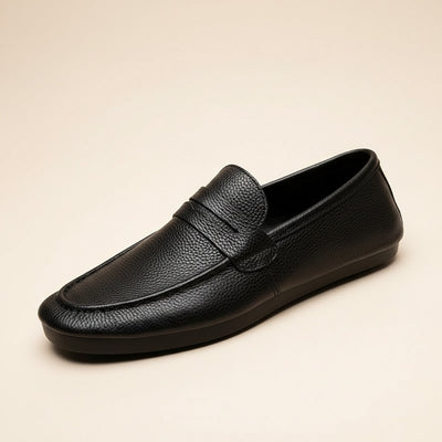 UNSTRUCTURED GRAIN PENNY LOAFER