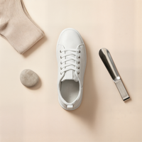 PEBBLED LEATHER RETRO SNEAKER