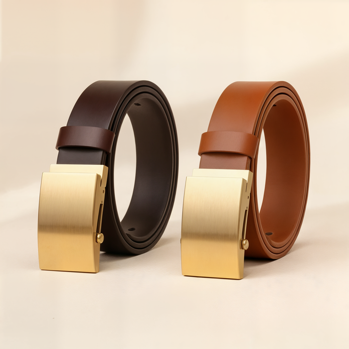 BRASS ROLLER TOP-GRAIN BELT