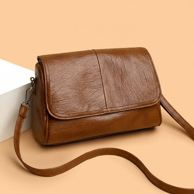OIL-WAX LEATHER CROSSBODY FLAP