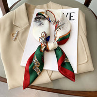 EQUESTRIAN SQUARE SILK SCARF