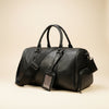 PEBBLED LEATHER WEEKEND HOLDALL