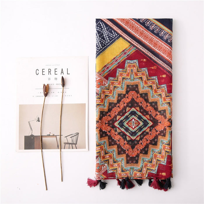 TRIBAL FLAG OVERSIZED SCARF