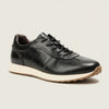 WASHED BLACK LEATHER RUNNER