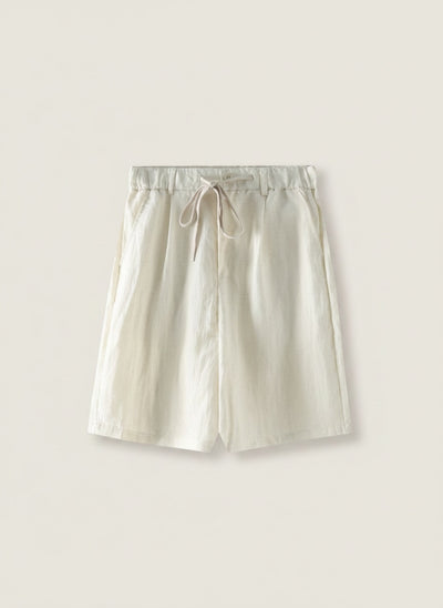 TENCEL LINEN DRAWSTRING SHORT