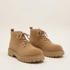 CAMEL SUEDE LUG DERBY BOOT