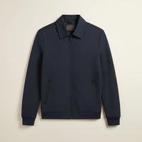 NAVY HARRINGTON ZIP JACKET