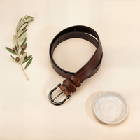 HERITAGE HORSESHOE LEATHER BELT