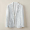 IVORY LINEN UNSTRUCTURED BLAZER