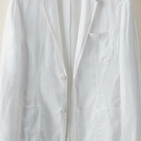 IVORY LINEN UNSTRUCTURED BLAZER