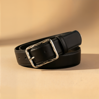 POLISHED PRONG LEATHER BELT