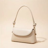 KNOT HANDLE STRUCTURED SHOULDER BAG
