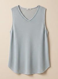 OPEN-KNIT SLEEVELESS LAYERING TANK
