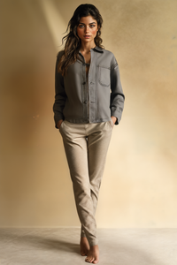 WASHED CANVAS CHORE JACKET