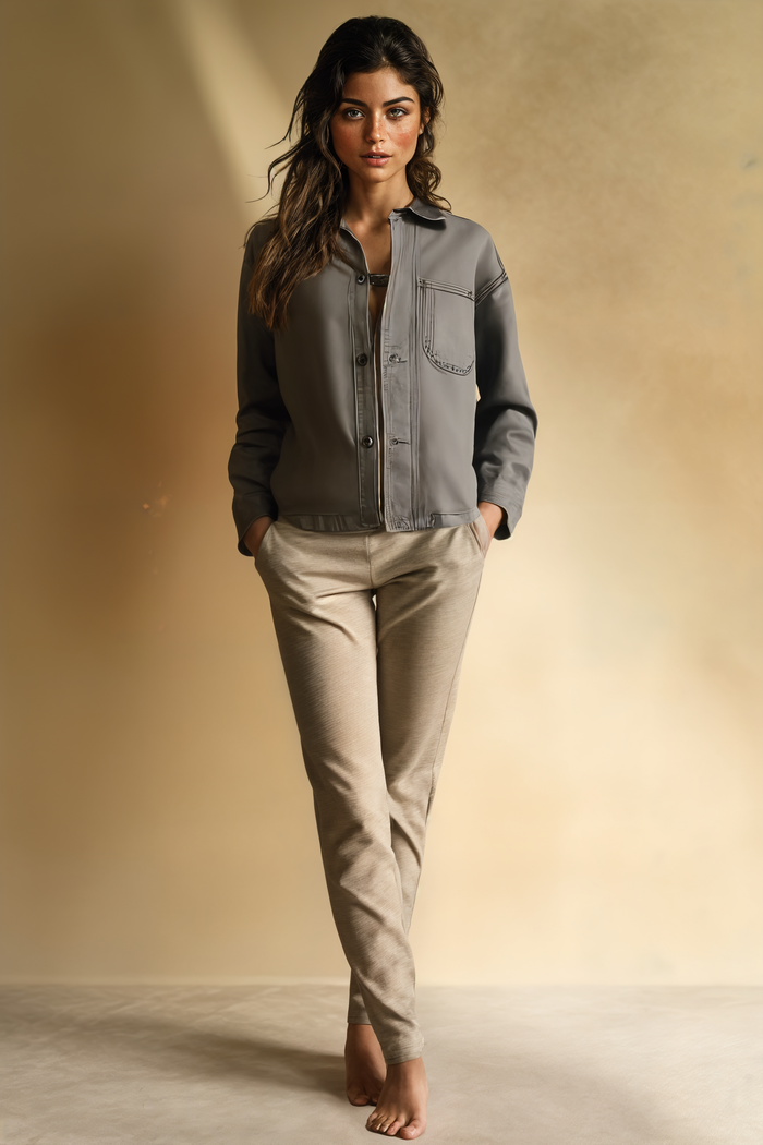 WASHED CANVAS CHORE JACKET