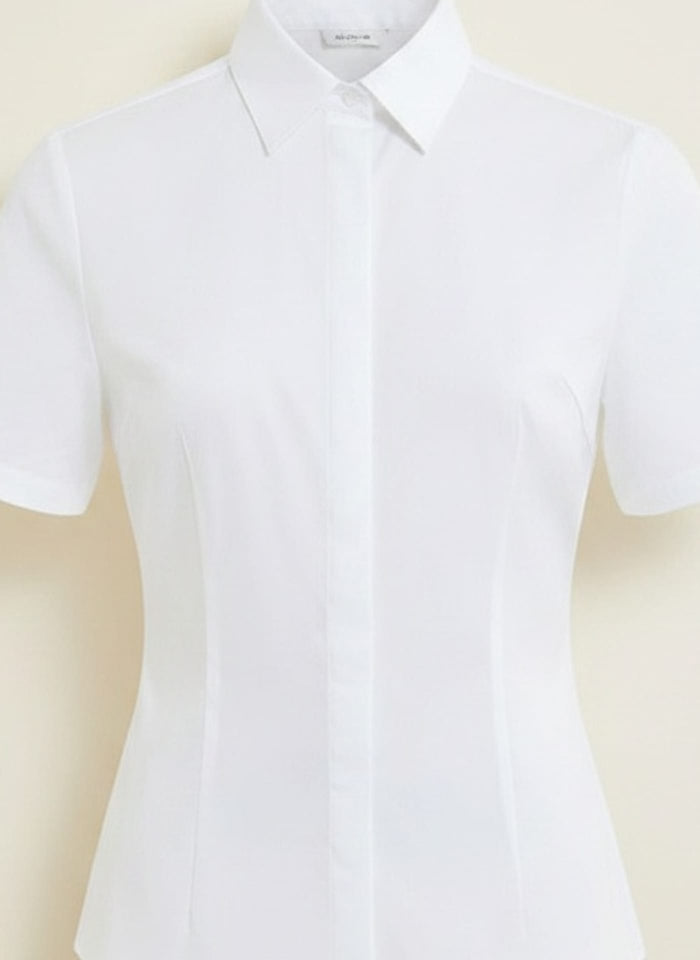 TAILORED COTTON SHORT-SLEEVE SHIRT