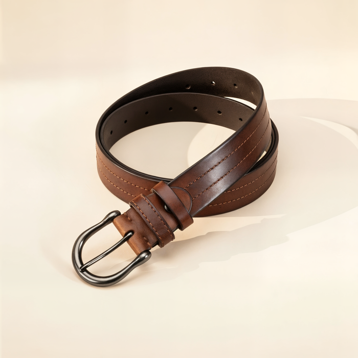 HERITAGE HORSESHOE LEATHER BELT
