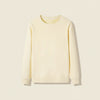 IVORY LOOPBACK CREWNECK SWEATSHIRT
