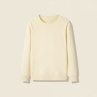 IVORY LOOPBACK CREWNECK SWEATSHIRT