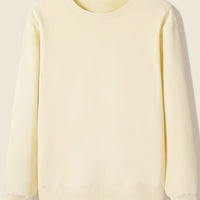 IVORY LOOPBACK CREWNECK SWEATSHIRT