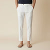 IVORY LINEN CROPPED TROUSER