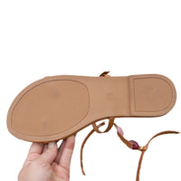 JEWELED T-STRAP RIVIERA SANDALS